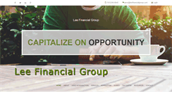Desktop Screenshot of leefinancialgroup.com