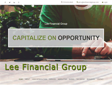 Tablet Screenshot of leefinancialgroup.com